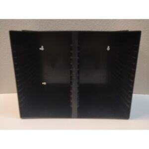 Case Logic 30-CD Storage Rack Black Plastic Holder Stackable Wall Mount D1
